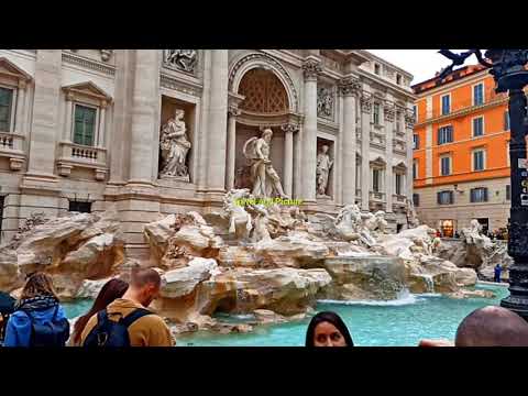 রোম এর বিখ্যাত Trevi Fountain,রোমের সবচেয়ে সুন্দর ঝর্ণা.The Trevi Fountain and Rome