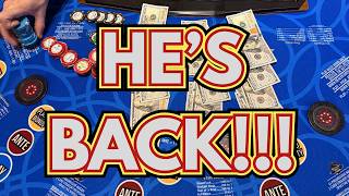 3 CARD POKER in LAS VEGAS! HE'S BACK!!! 🍀🍀