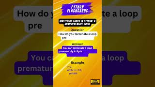 Mastering Loops in Python: A Comprehensive Guide #LoopsInPython #ForLoops #WhileLoops #PythonBasics