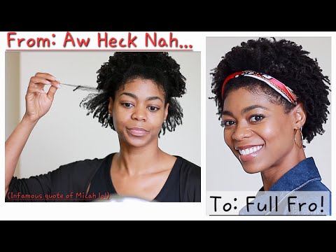 My EASY/DAILY Wash & Go Morning Routine! - 4C Natural Hair- NaturalMe4C