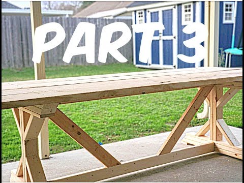 How to build a farmhouse Table Part 3