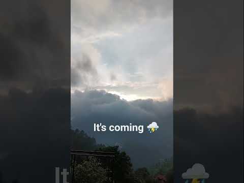 "It's coming😰- thunderstorm ⛈️#thunderstorm#viral #trending #facts #rain #shorts