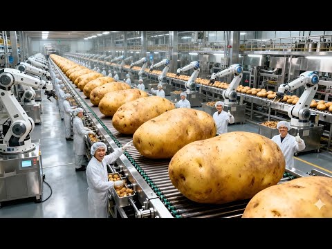 Inside a Modern Potato Chip Factory: From Whole Potatoes to Perfectly Crispy Snacks (Full Process)