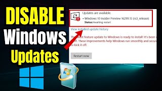 🛑 HOW TO DISABLE WINDOWS UPDATE ON WINDOWS 10 and 11