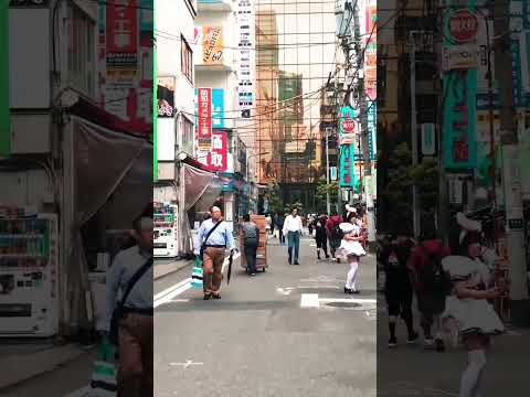 # Shops # a long the# street # in Japan #