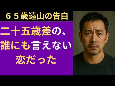 【シニア恋愛】「二十五歳差の、誰にも言えない恋だった」｜シニア恋愛