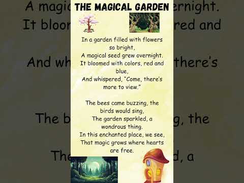 The Magical Garden| Poems in English | English poem for kids | #shorts