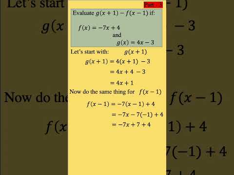 Pre-Calculus Practice Question 3 Part 3