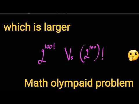 Which of two numbers is greater  |  Math Olympaid Question