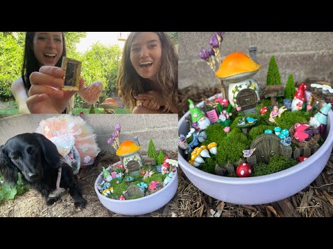 building a magic fairy house 🧚