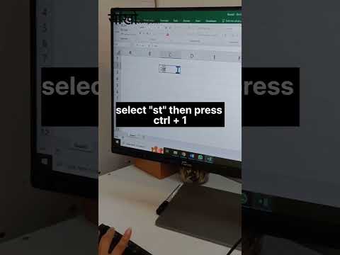 Ms Excel me ST superscript kaise kare 🤔