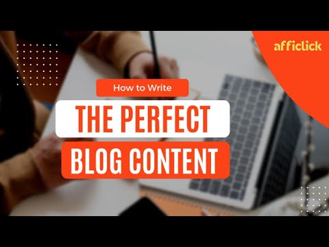How to write a blog content