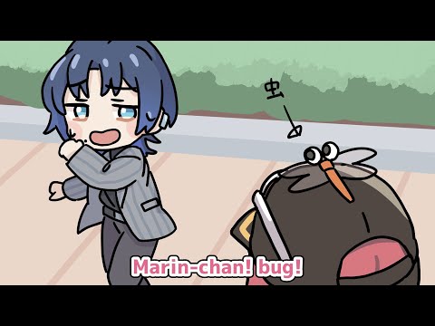 The prince Ao-kun who can't protect Marine【hololive/Animation/AoHiodoshi/MarineHoushou/Eng sub】