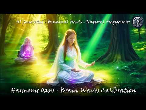Harmonic Oasis. AI Generated Frequencies to Enhance Brain Waves and Learning Development.
