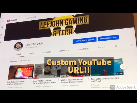 How To Create Custom YouTube URL in 2020