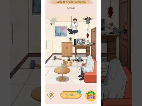 Brain Puzzle Tricky Quest | Level 25 Defeat Zombies - Help him avoid zombies Walkthrough #braingames