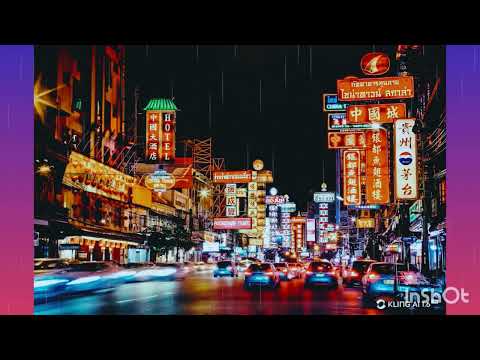 “Serene Night Meditation: Tranquility in Bangkok’s Glow”