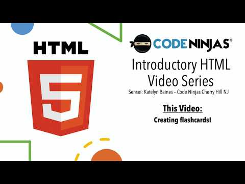 Web Design Video Series -- Making Flashcards