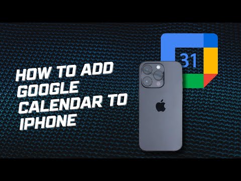 How to add Google calendar to Iphone - Easy! (2025)