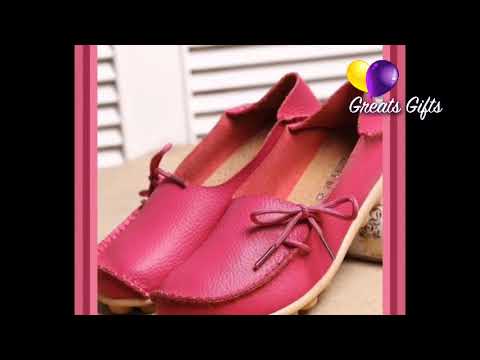 LEATHER WOMEN SHOES FLATS MOTHER SHOES GIRLS LACE-UP FASHION