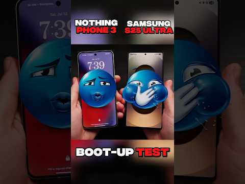 NOTHING PHONE 3 VS SAMSUNG GALAXY S25 ULTRA BOOT-UP TEST !! #shorts #viralvideo #edit #usa