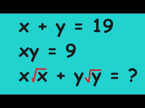 A Nice Algebraic problem | math Olympiad