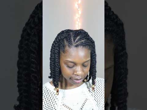 Cute and simple protective style for type 4 hair!
