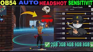 Free Fire Headshot Setting After Ob54 Update 2026⚡Best Sensitivity Settings ⚙️| Sensitivity Setting