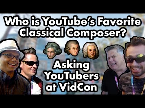 Asking YouTubers Who Their Favorite Classical Composer Is at VidCon 2017 + Channel Update
