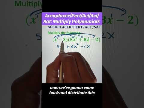 Accuplacer/Sat: Can you multiply polynomials by the vertical format? #maths #math #polynomials