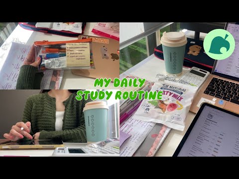 【あつ森風】🇦🇺大学院生の勉強ルーティーンだなも🌳🦔 my daily study routine | study vlog