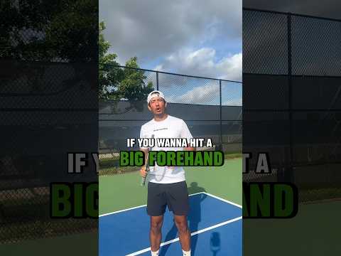 Righty tennis players MUST DO THIS for a big forehand