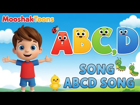ABCD SONG | #mooshaktoons #abcd #abcdsong #rhymesforkids #babytoons #toddlers #cartoon #abcdrhymes