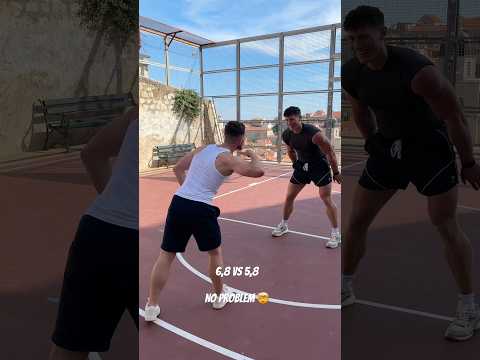 He was clearly trying his best 😅 🏀 #sports #basketball #tallman #guys