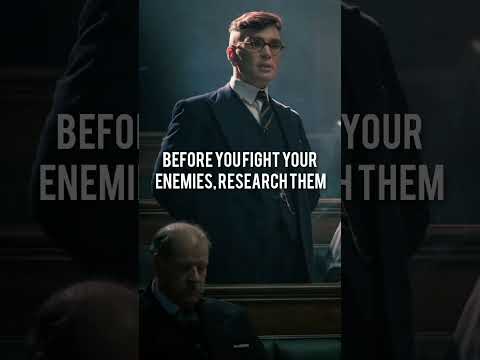 Tommy Shelby's advice on choosing enemies #shorts #lifelessons #motivation #success #inspiration