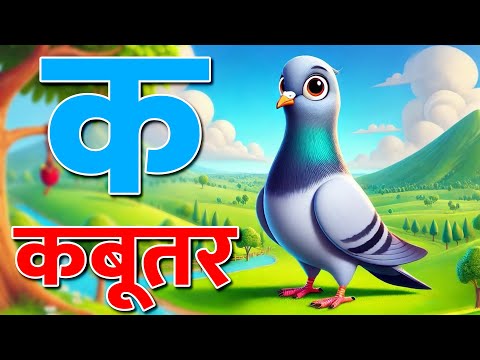 k se kabutar | Hindi varnamala | Live Example