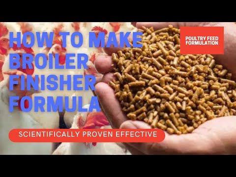 How to Make Broiler Finisher Feed Formula (HD QUALITY)