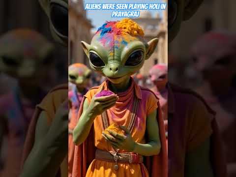 Aliens were seen playing Holi in Prayagraj #holi #holispecial #mahadev #shiv #shiva #aliens 🚩🙏🕉️🔱😳😁🚩