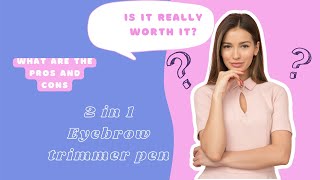 Easily Achieve Flawless Brows with this 2 in 1 Brow Trimmer!