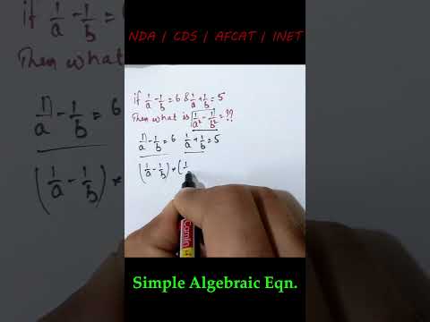 Basic Algebraic Problem #nda#algebraic #mathematics #mathstricks#cds