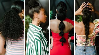 Ponytail Inspiration for Spring | Indique Hair | Drawstring Ponytail Tutorial