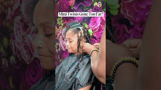 This Isn’t What I Expected from Mini Twists… #minitwists #naturalhair #hair #braids #grwm #hairstyle