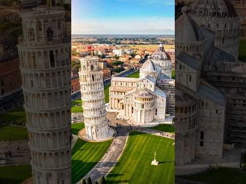 🏛️🇮🇹 "The Leaning Wonder – Tower of Pisa, Italy" #shorts #wondersoftheworld