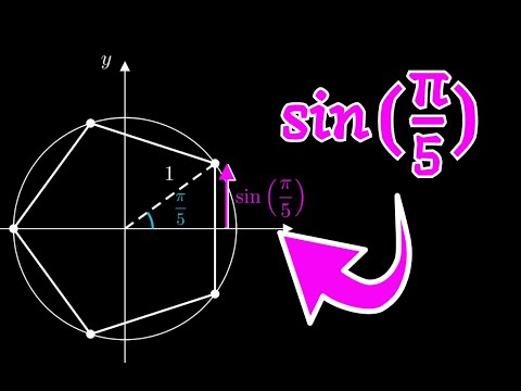 Calculating sin(π/5) Using a Regular Pentagon