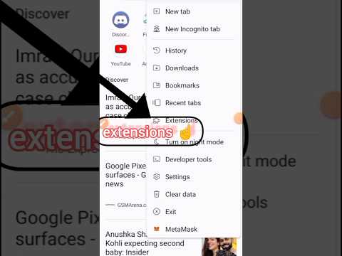 Install metamask Extension in Kiwi browser with two steps.majic steps #kiwibrowser #metamask