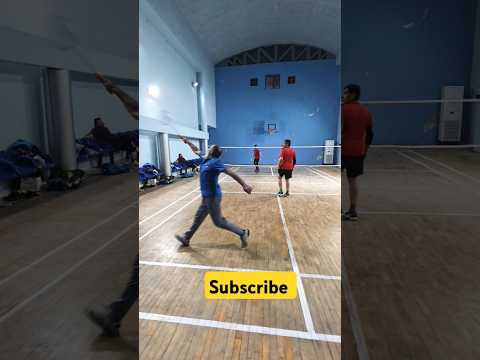 "Watch This Senior Destroy Opponents in Badminton!"#Badminton #OldManSkills #GrandpaBadminton