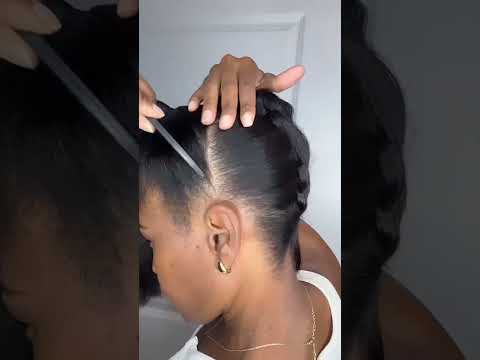 Natural Hair Updo✨#naturalhairstyles #updo #hairtutorial #flatironnaturalhair