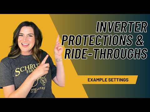 Grid Support Functions: Inverter Ride-Throughs Examples