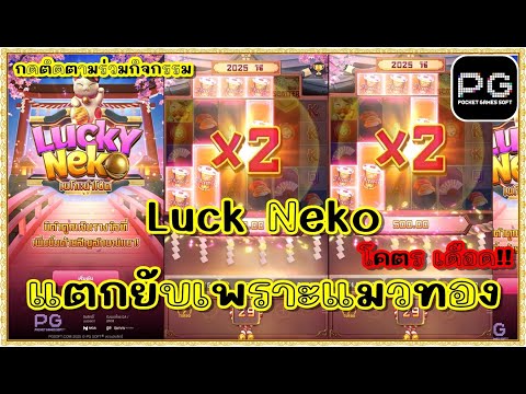 สล็อตpg สล็อตแตก ทุน1000 | แมว พีจี lucky neko pg | !!แตกยับเพราะแมวทอง"