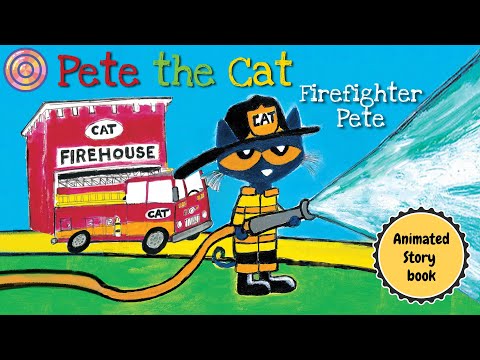 Pete the Cat Firefighter Pete | Fan's animated Book | read aloud